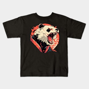 angry panda Kids T-Shirt